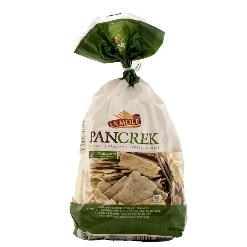 PANCREK CRACKERS ROSEMARY 250g (La Mole)