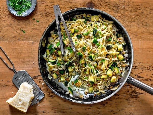 Zucchini and Lemon Fettucelle