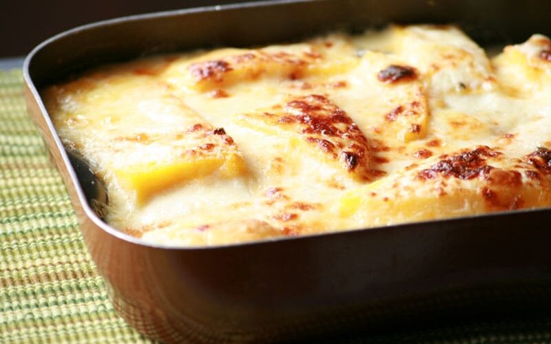Polenta “Pasticciata” with Asiago e salsicce