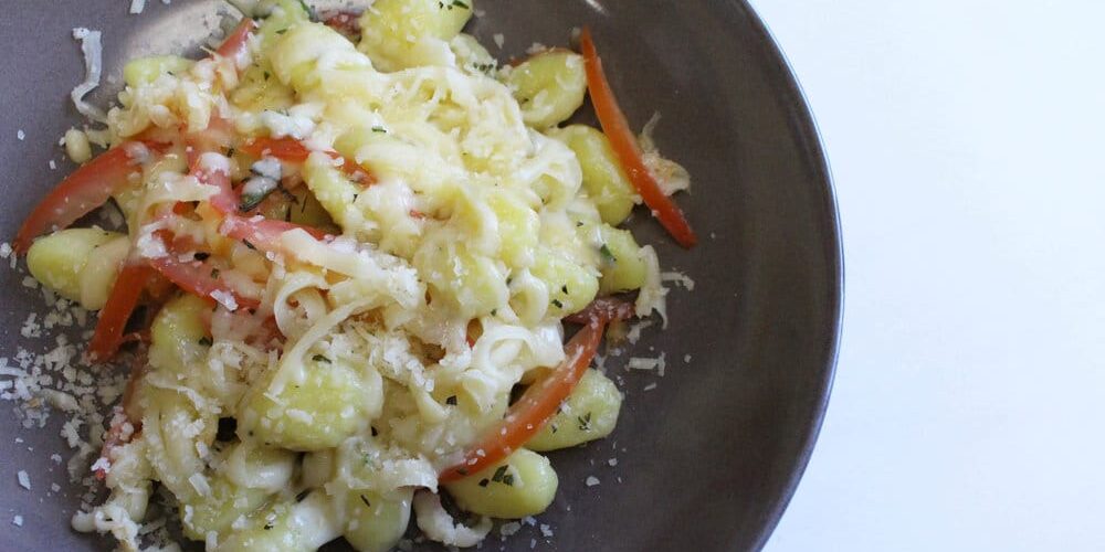 Gnocchi De Cecco with tomato, smoked scamorza and rosemary