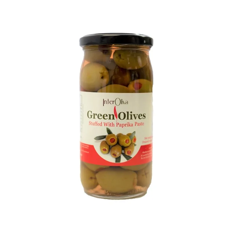 OLIVES PAPRIKA STUFFED MAMMOUTH 370g (Interoliva)