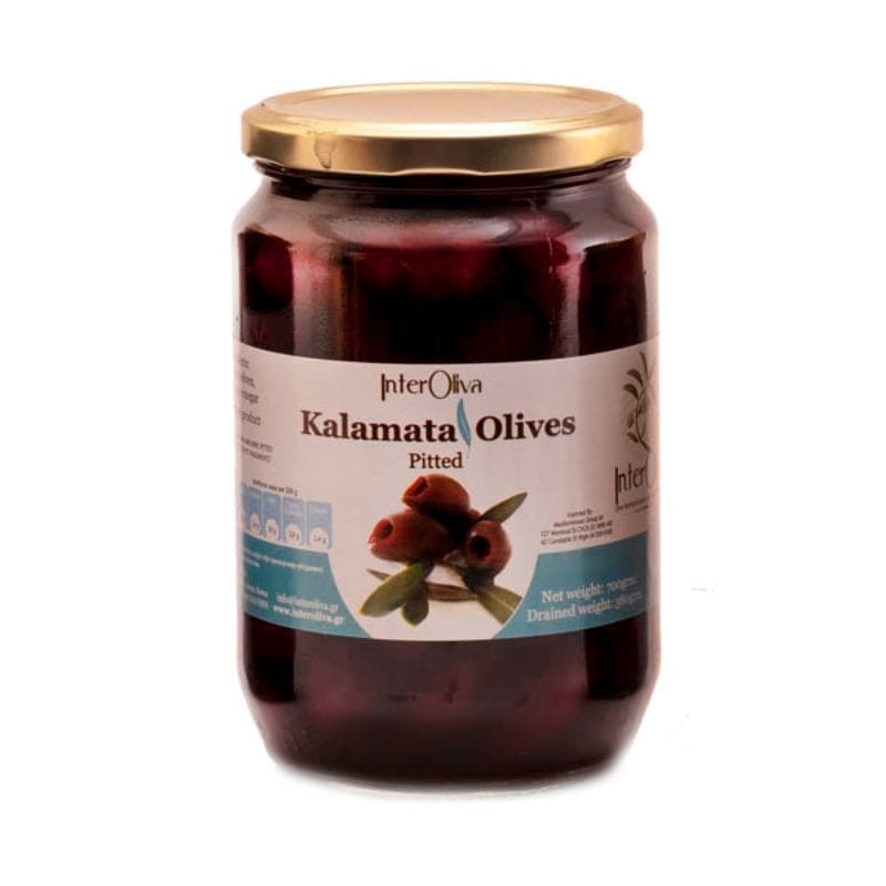 OLIVES KALAMATA  PITTED 700g (Interoliva)