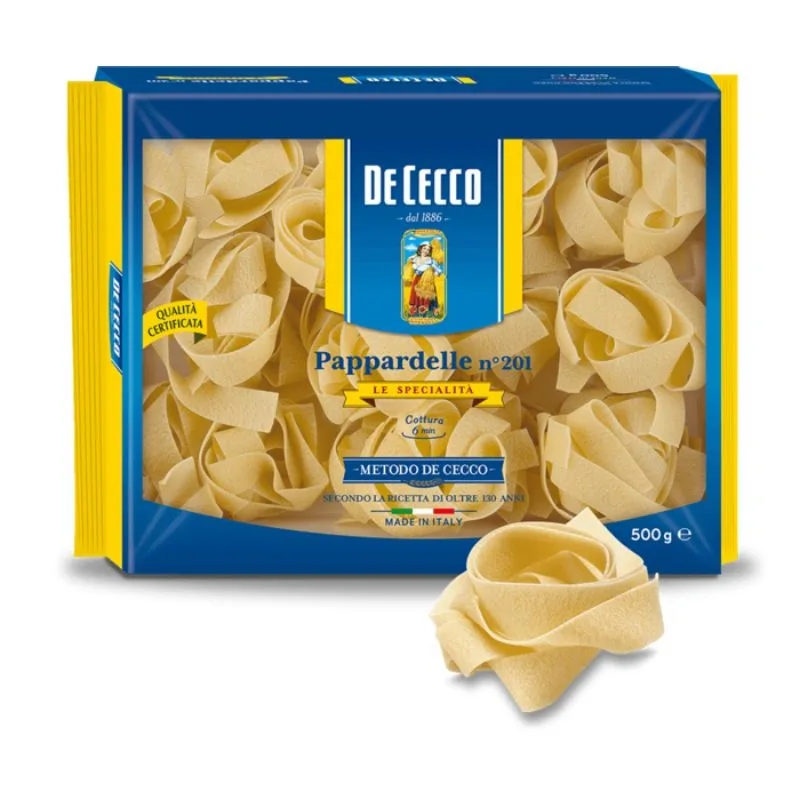 PAPPARDELLE SEMOLINA NEST n201 (De Cecco) 500g