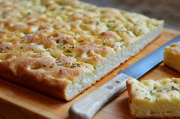 Focaccia Gorgonzola e speck