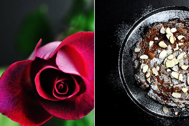 Rosewater and cardamom cake