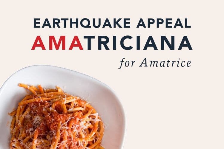 Amatriciana for Amatrice