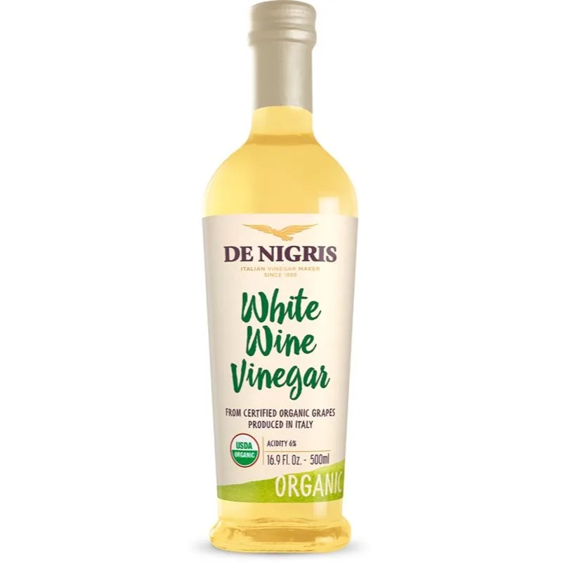 ORGANIC WHITE WINE VINEGAR 500ml (De Nigris)