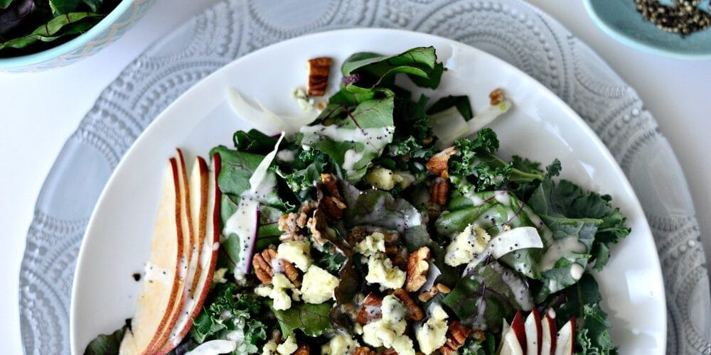 Pecorino Romano Kale lemon and pears salad