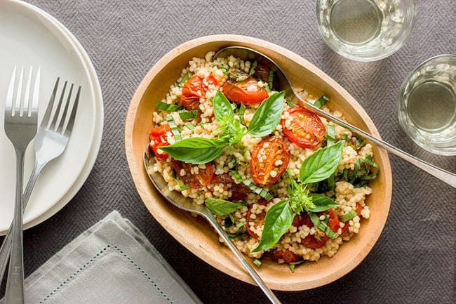 Fregola with Tomatoes and Basil