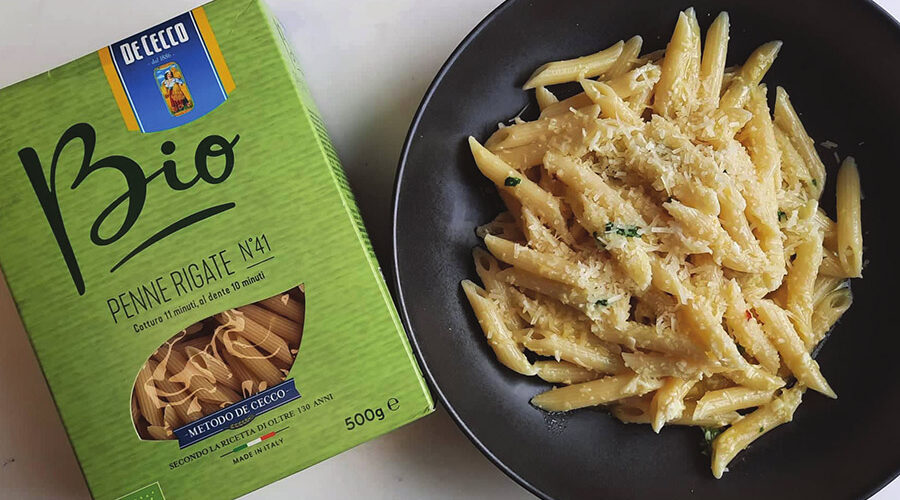 Penne De Cecco Bio Organic With Pecorino, Lemon And Chilli