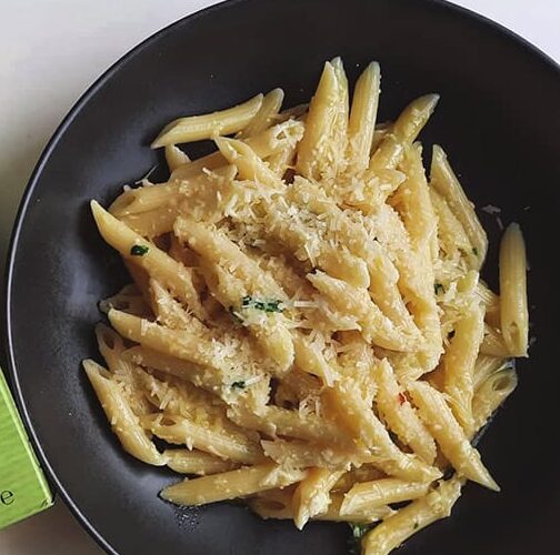 Penne Liguori with Pecorino, Lemon and Chilli