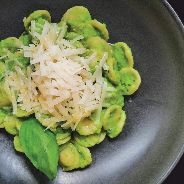 orecchiette pesto pecorino