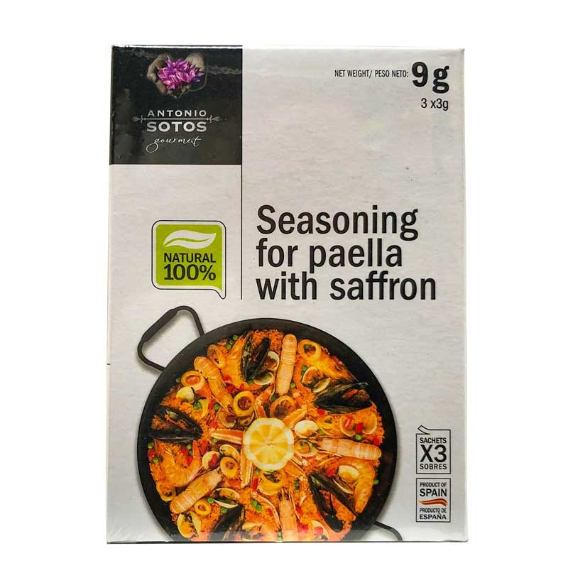 Natural Seasoning for Paella Gourmet 9g - ANTONIO SOTOS