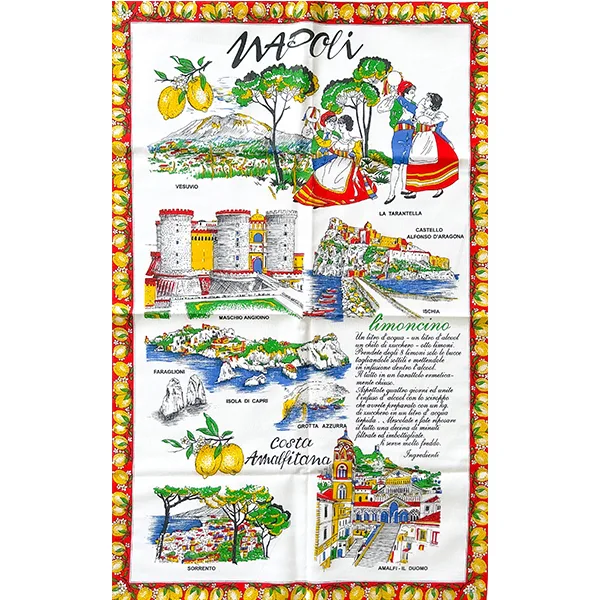 italian tea towel napoli