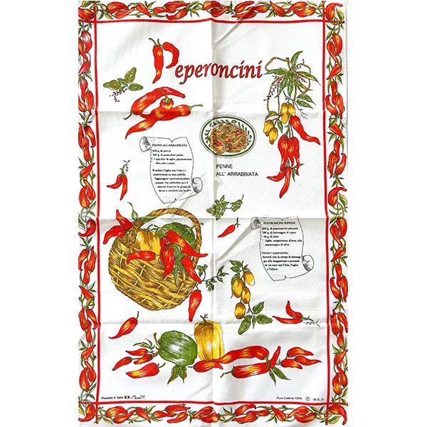 italian tea towel chilli