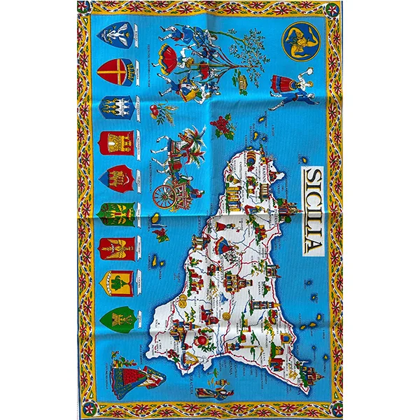italian tea towel sicily