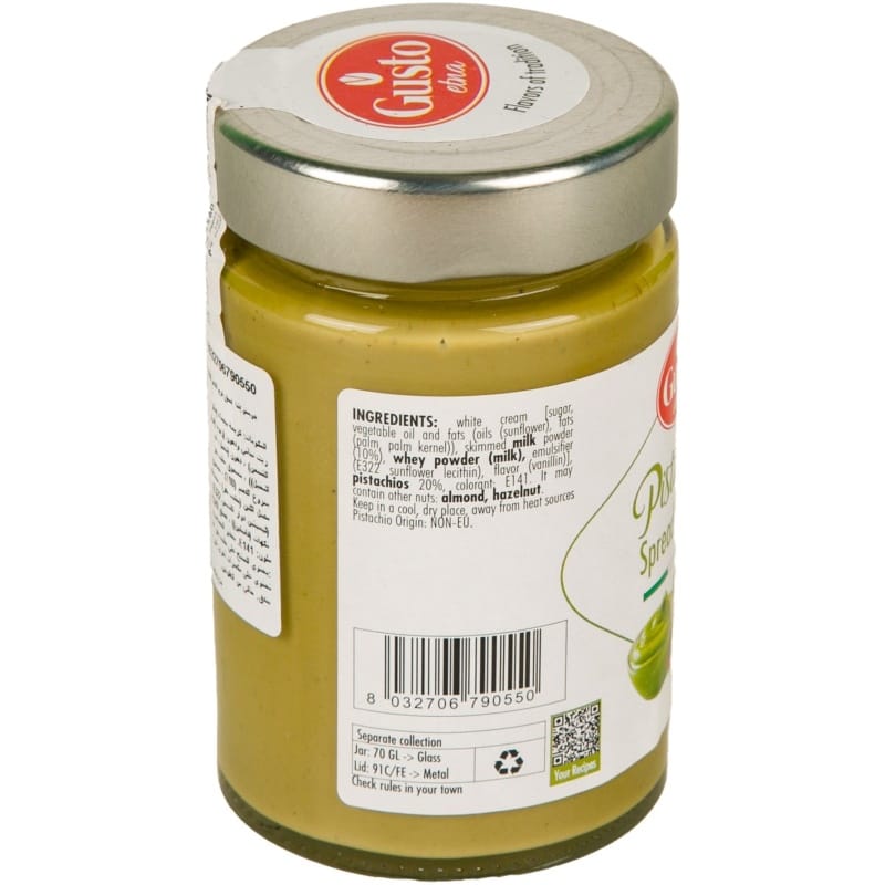 Gusto Etna Pistachio Spread 190g - Image 2