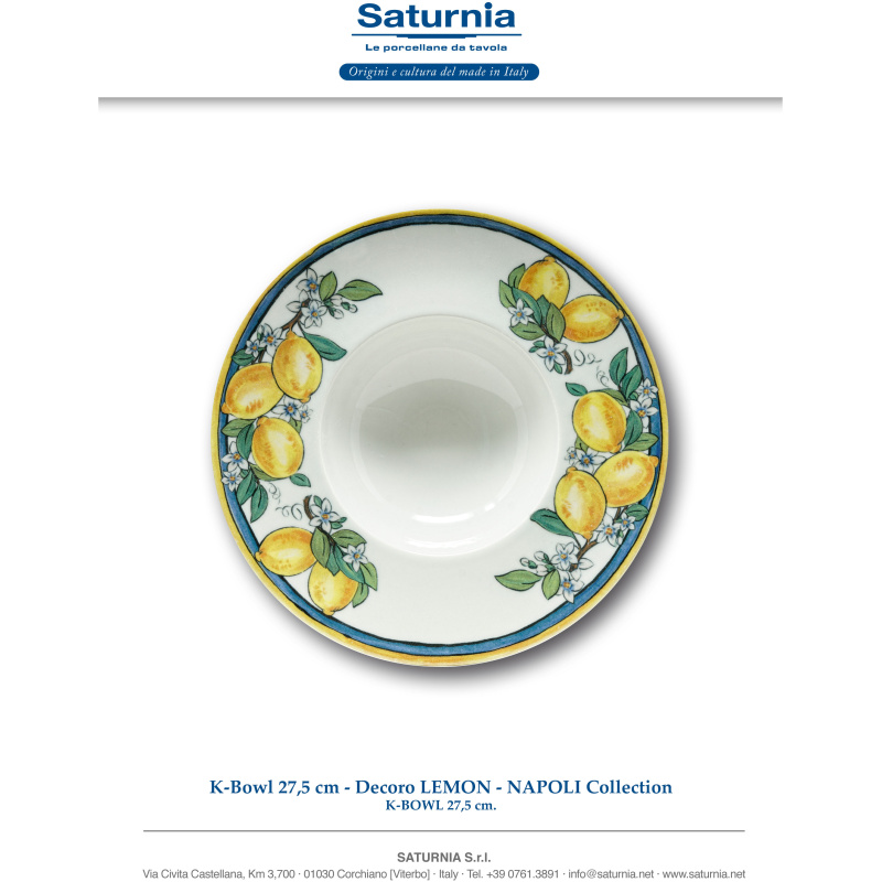 Napoli K-Bowl 27.5cm - SATURNIA CERAMICA - Image 3