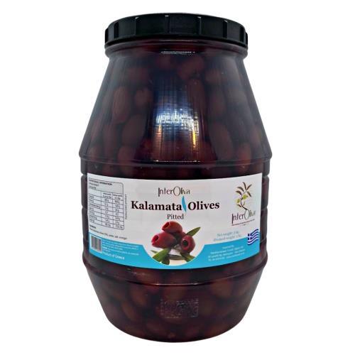 Kalamata Pitted Olives 3kg - INTEROLIVA