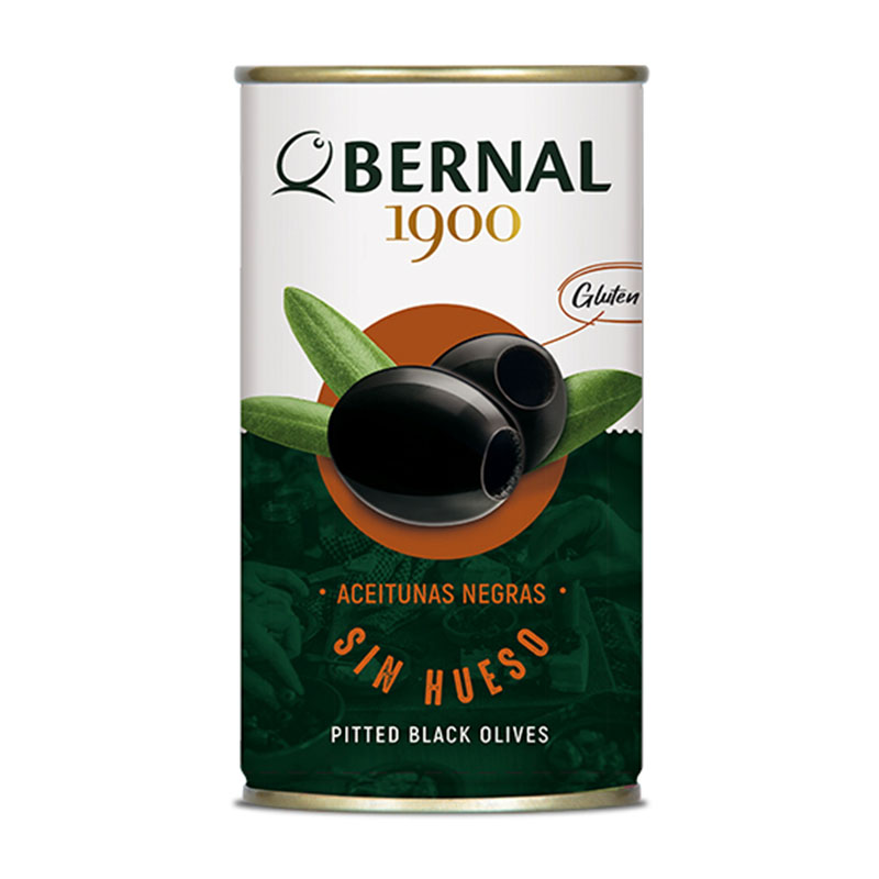 Pitted Black Olives 350g - BERNAL