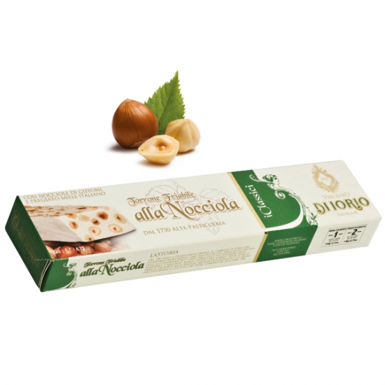 Crunchy Hazelnut Nougat Bar 130g - DI IORIO