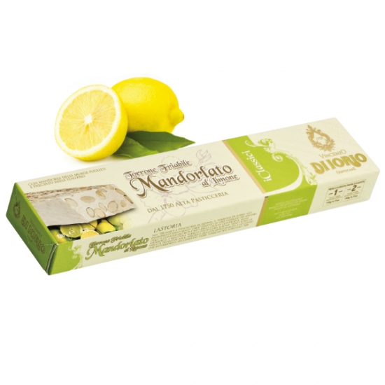 Crunchy Almond & Lemon Nougat Bar 130g - DI IORIO