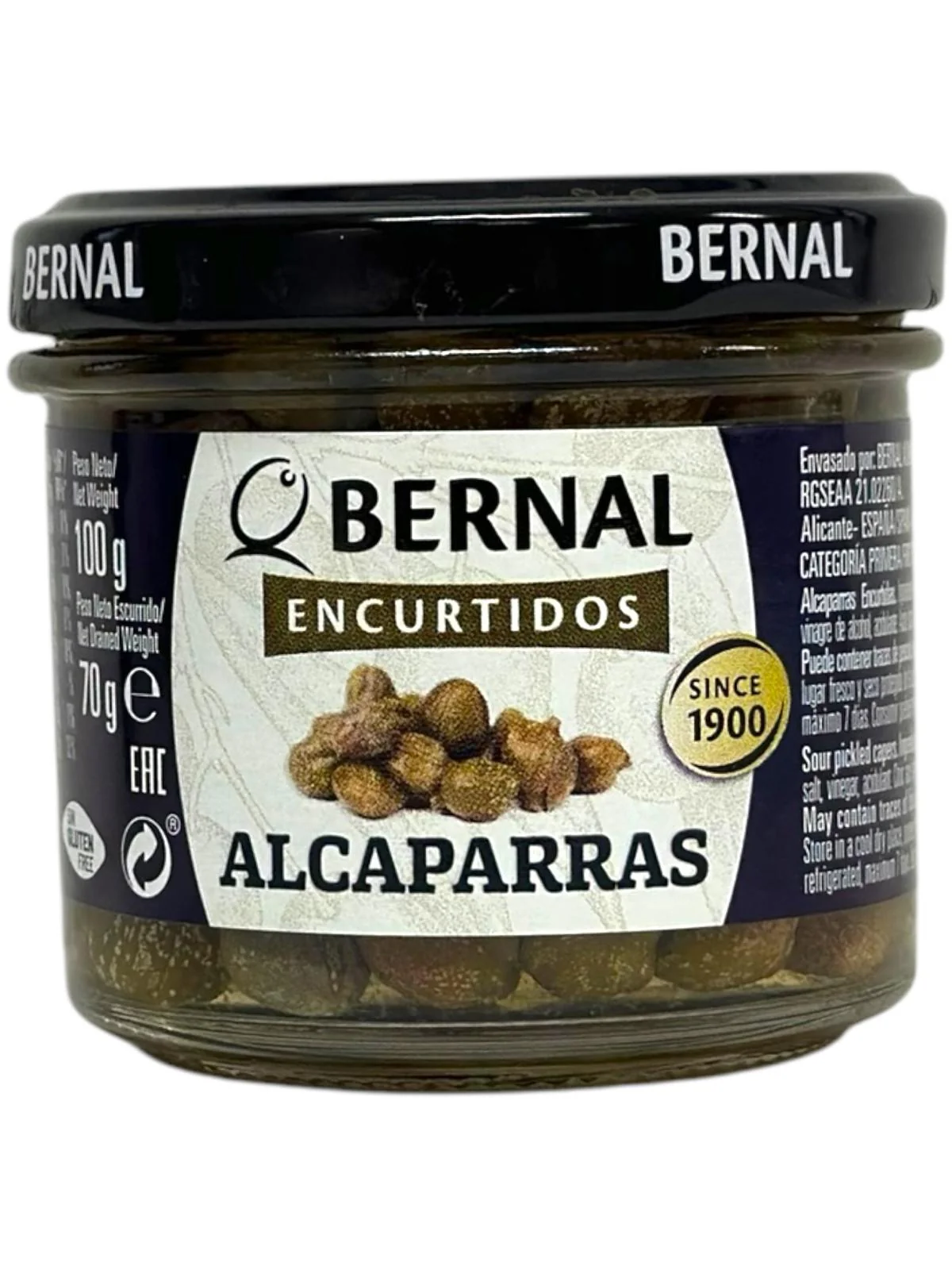Alcaparras Capers 210g - BERNAL