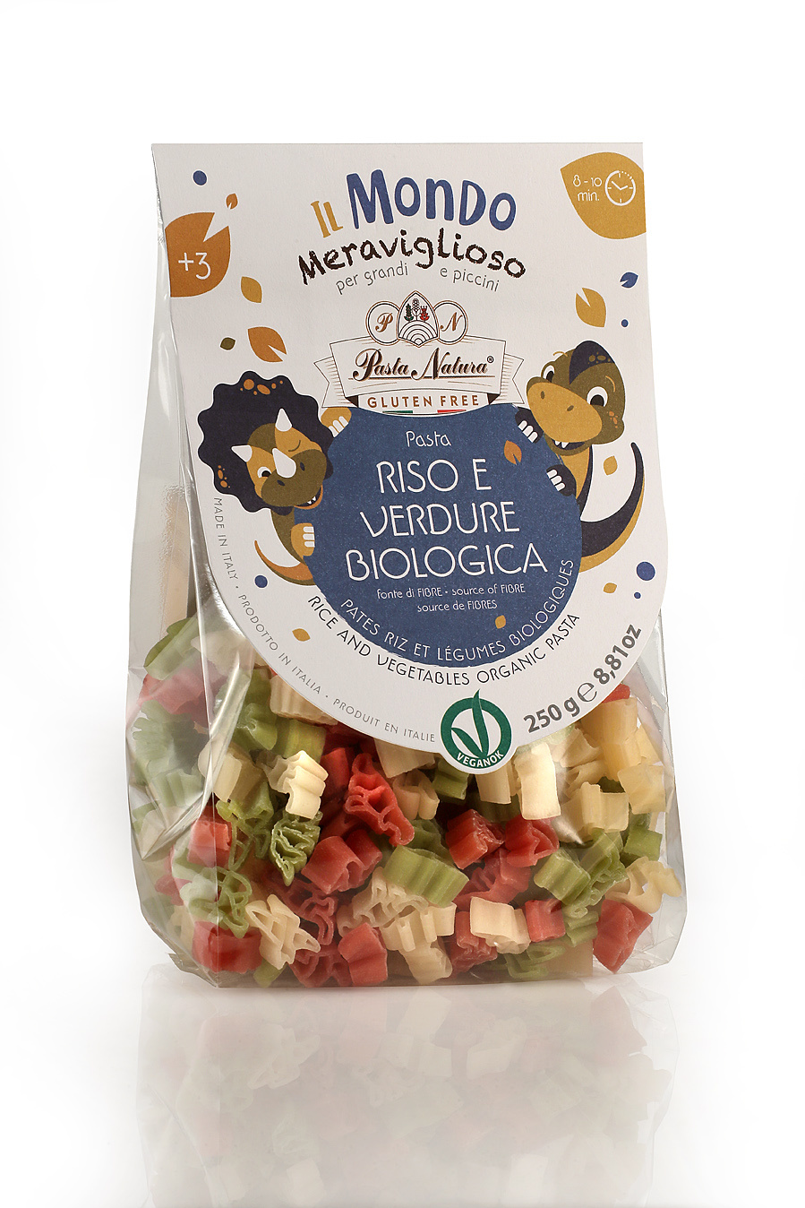 Organic Dinosaur Gluten Free Pasta 250g - PASTA NATURA