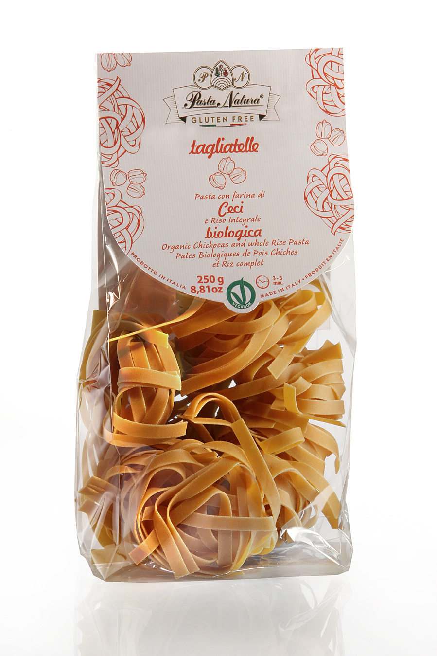 Chickpea Tagliatelle Gluten Free Pasta 250g - PASTA NATURA