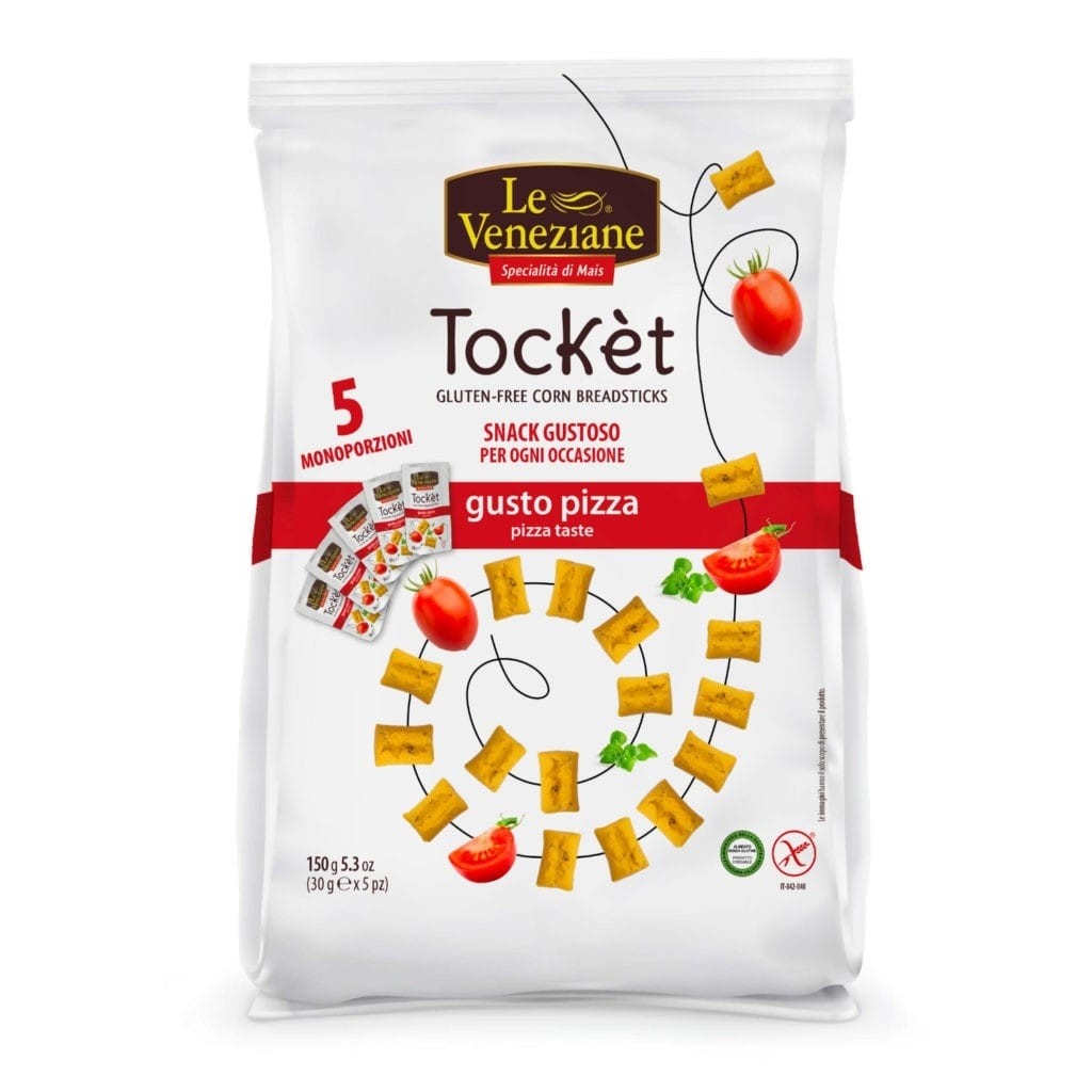 Pizza Tockèt Gluten Free Breadsticks (5 x 30g sachets) - Le Veneziane